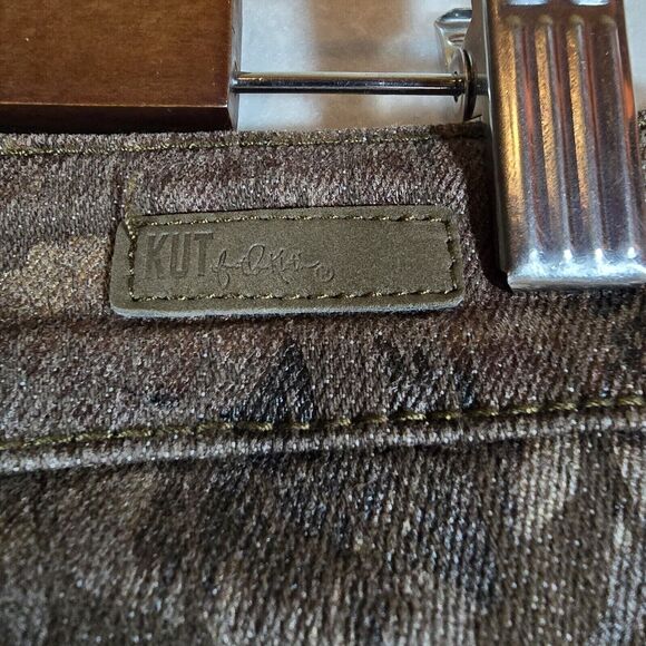 Kut from the Kloth Women's Pants Size 6 Mid Rise Ankle Cotton Blend Floral - Picture 10 of 11